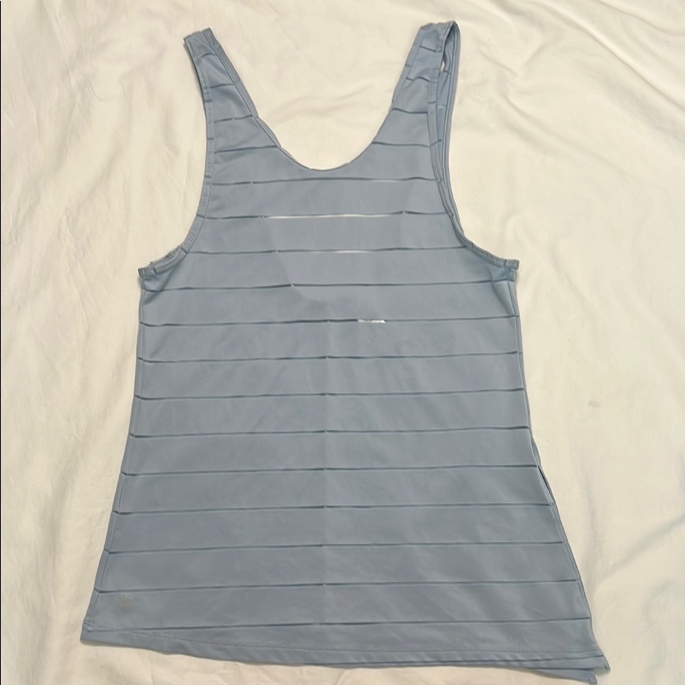 Athleta Sheer Max Out Tank Top Blue Size XS